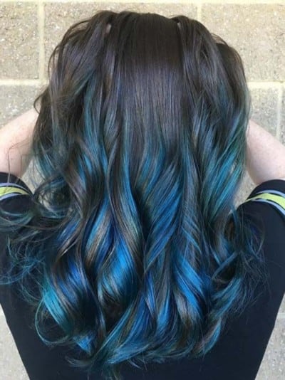 19 Stunning Blue Black Hair Colors To Try This Season