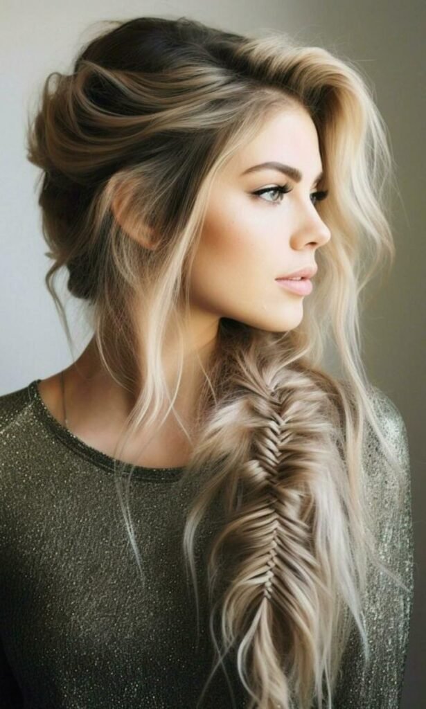 Messy Volumized Fishtail