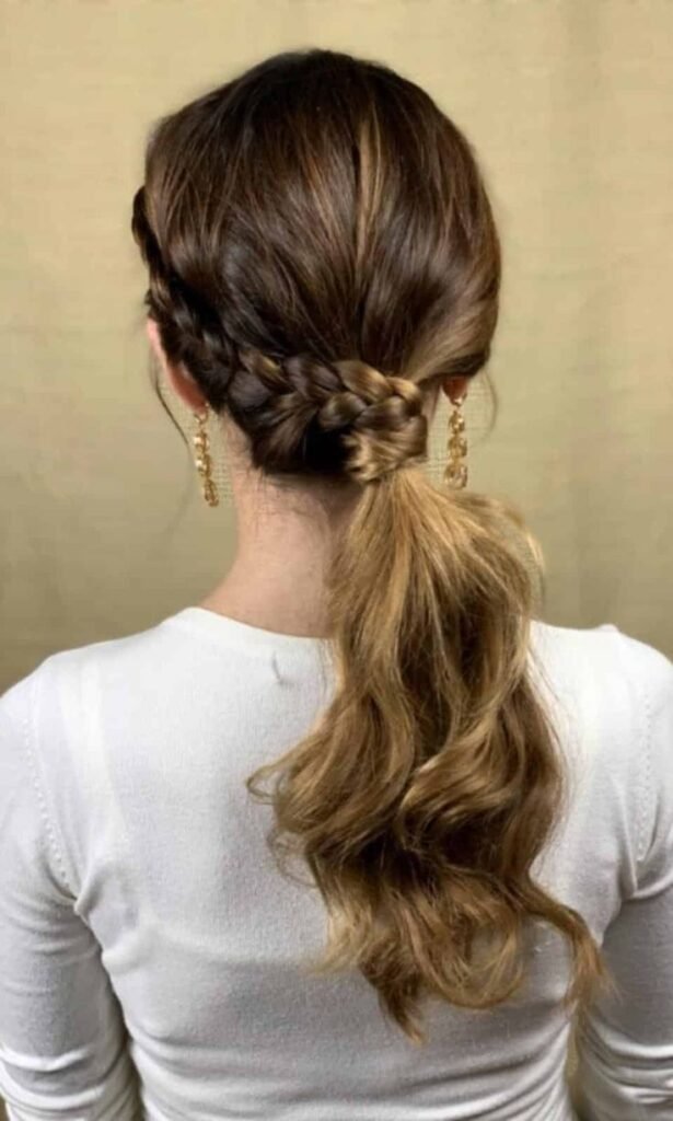 Side Braided Ponytail