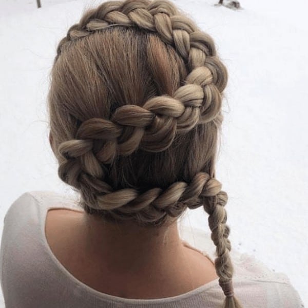 Dutch snake hair braid