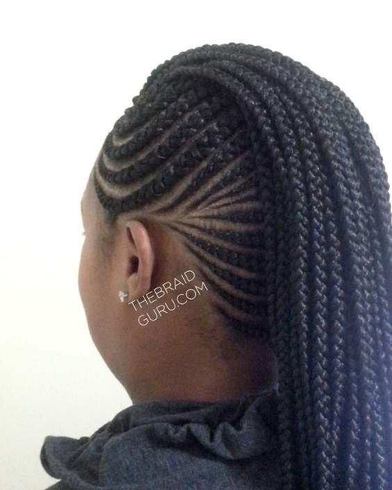 Mohawk Feed-In Braids