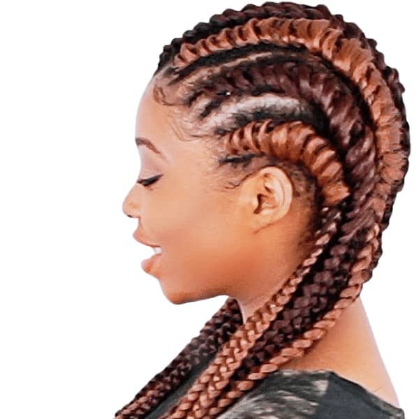 Tree cornrow braids