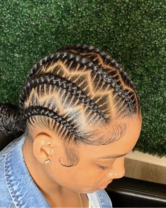 Zigzag Feed-In Braids