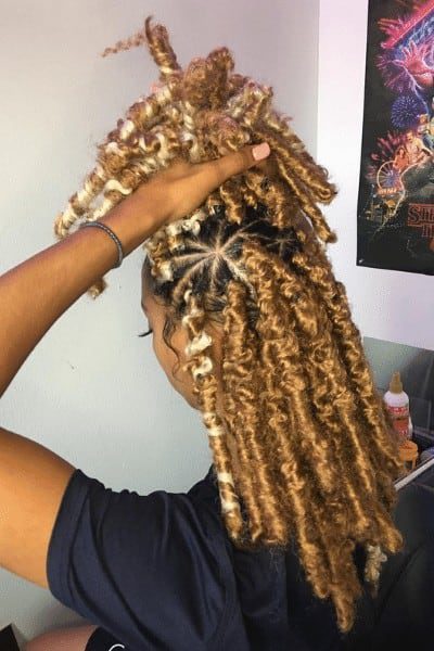 Blonde butterfly braids