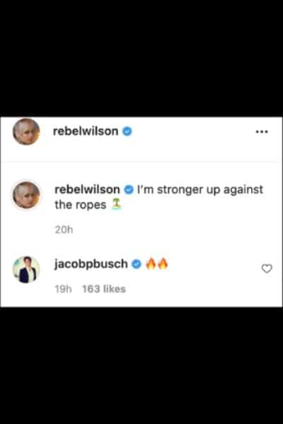 Rebels Ex boyfriend Jacob also commented