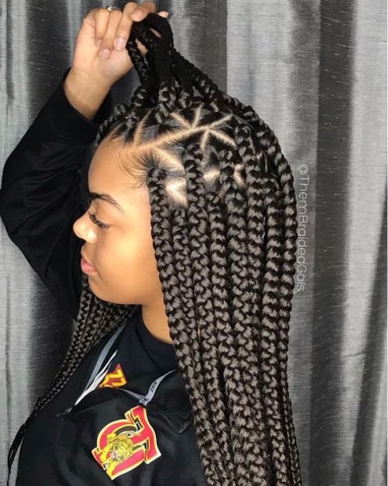 Lemonade Braids With Triangle Parts