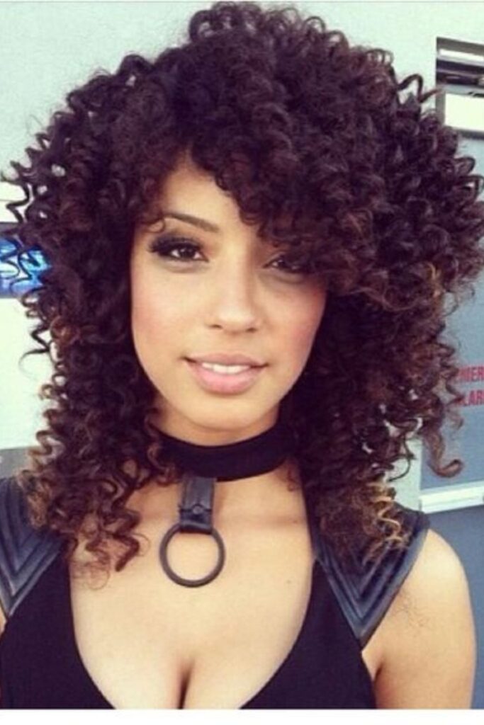 Corkscrew Curls Natural Hairstyle