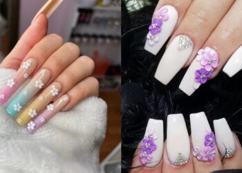 3D Flower Nail Ideas