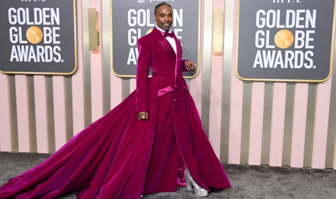 Billy Porter Tuxedo Dress