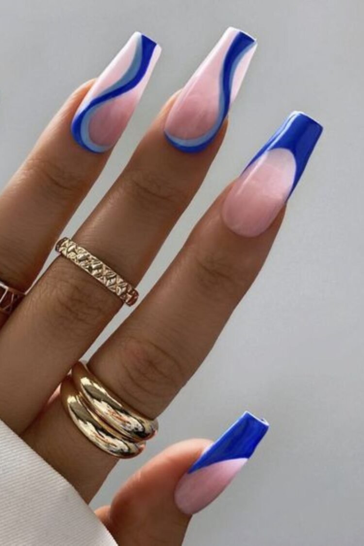 20 Coffin French Tip Nails That You Must Try In 2024