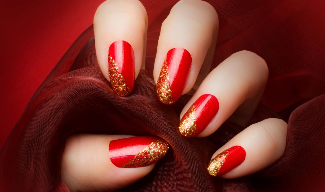 Coffin Red Nail Designs