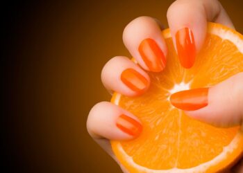 Orange Ombre Nails