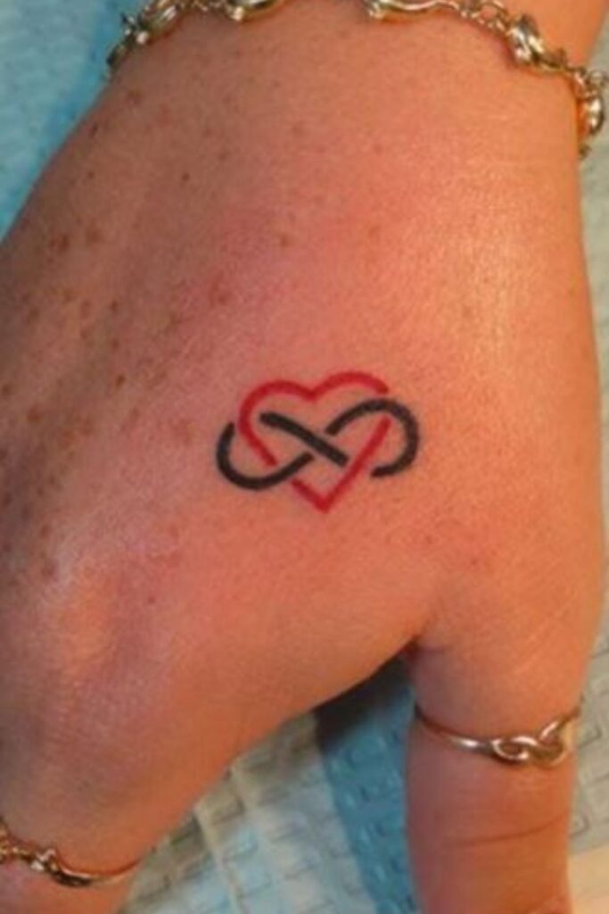 Infinity-Inspired Heart Tattoo