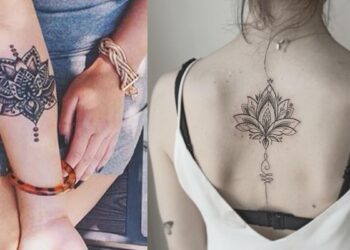 Lotus Flower Tattoos For Women