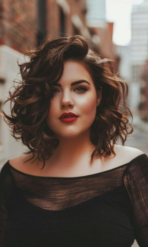 Medium Curls For Plus-Size Women