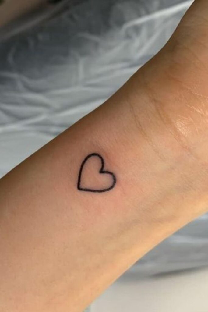 Simple Heart Tattoo Design