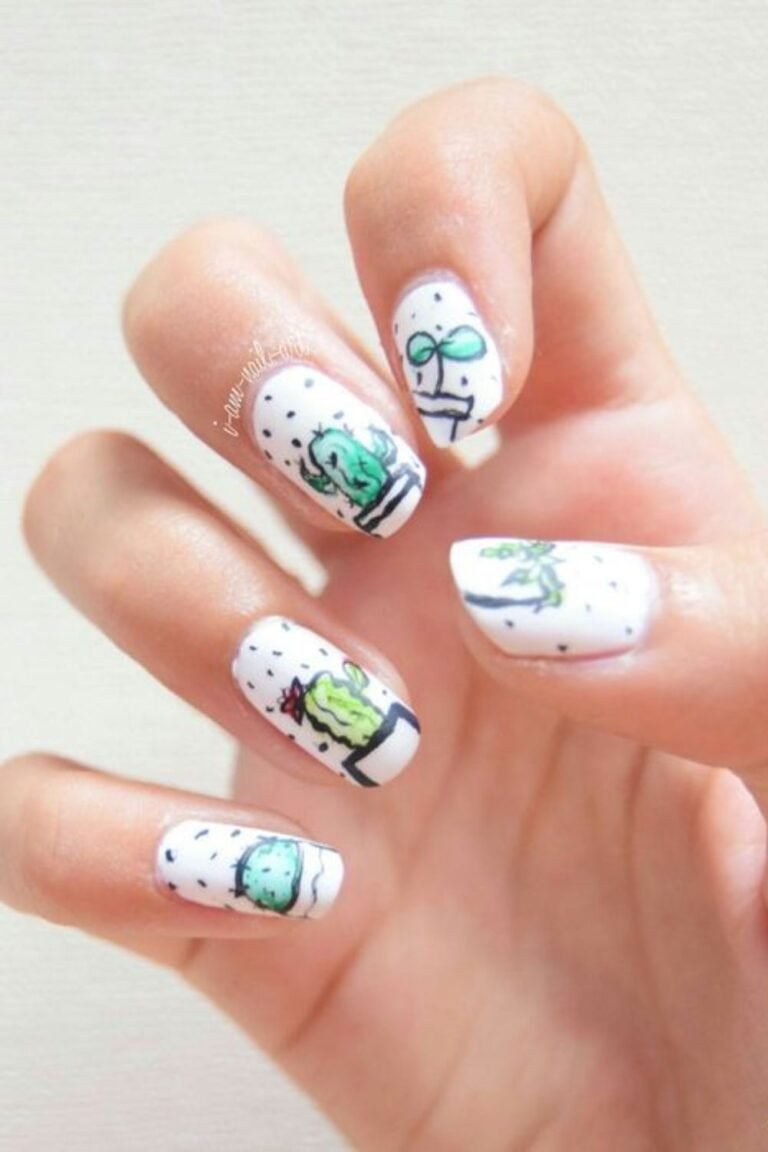 Top 15 Cactus Nails For The Cute Summer Look In 2024
