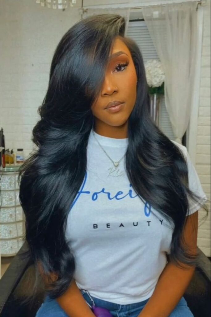 Side Parted Body Wave Hair