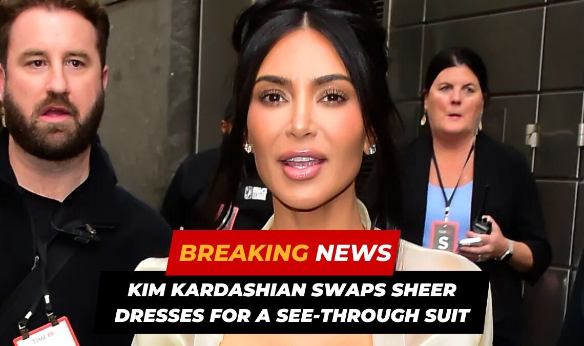 Kim Kardashian Swaps Sheer Dresses