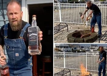 NJ Man Torches Jack Daniel's