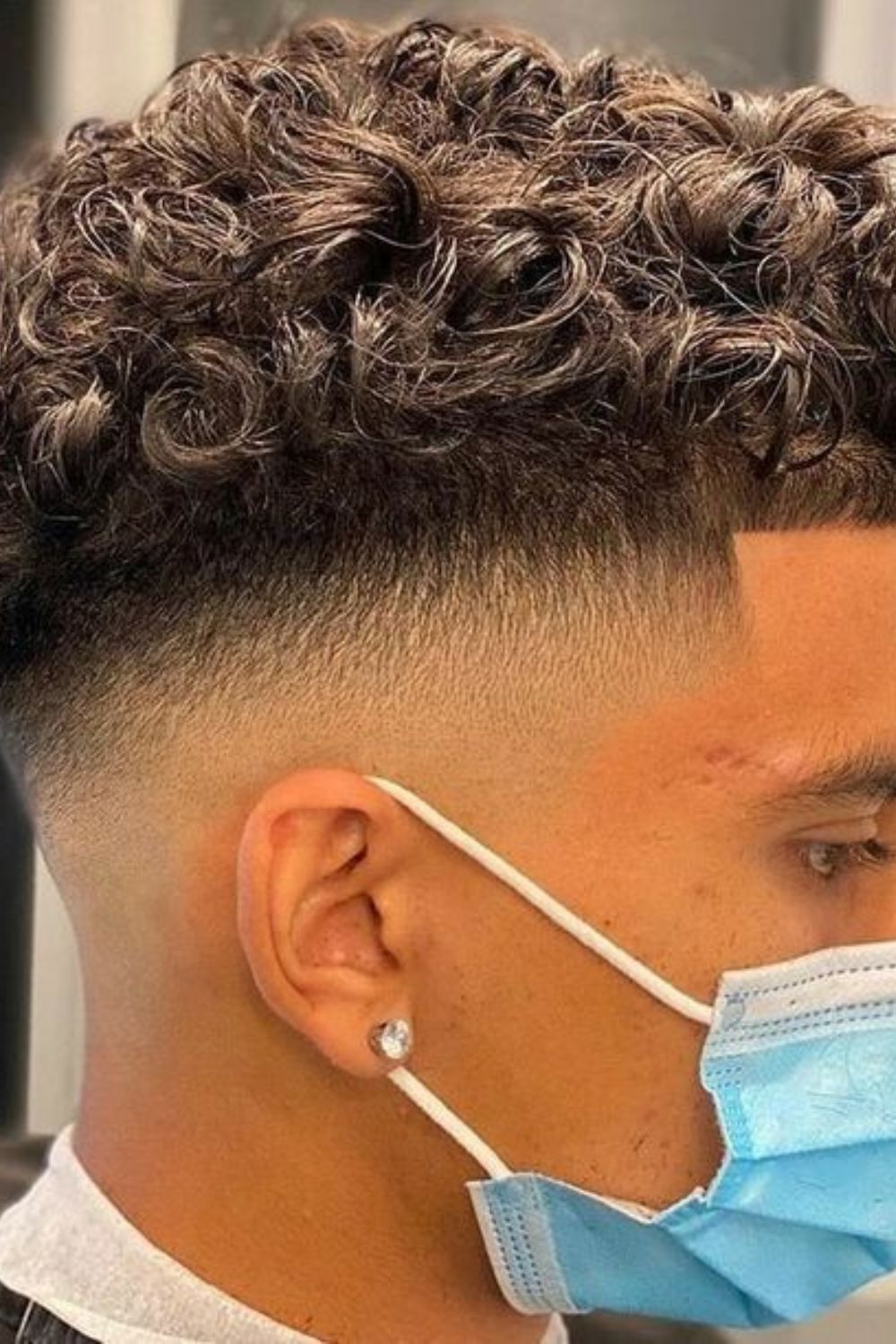 The Curly Taper Fade 