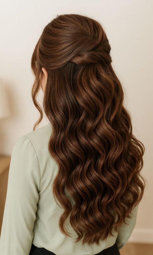 The Curly Tucked Half-Up
