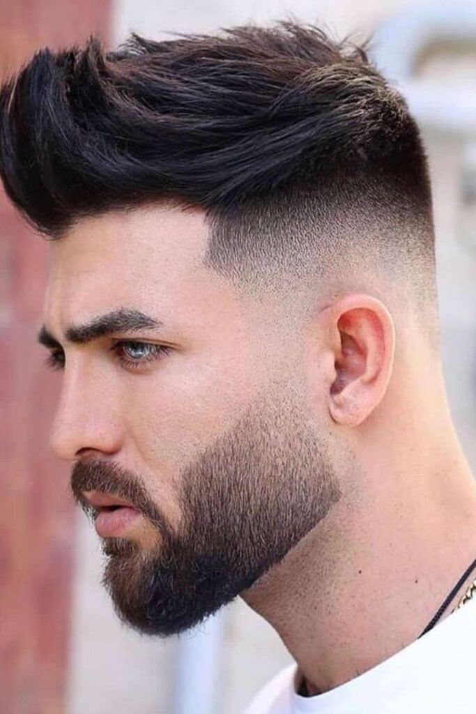 High Fade with Quiff