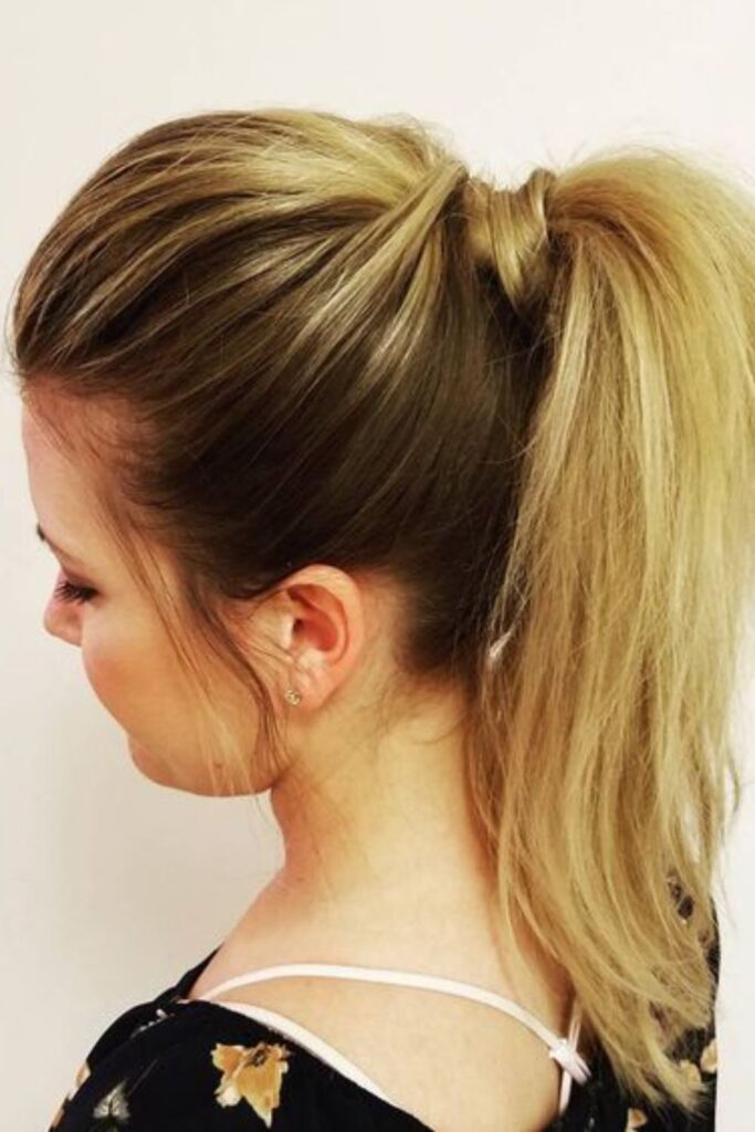 High Ponytail with Volume