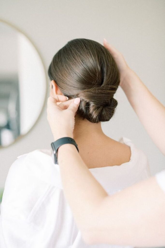 Low Bun with Twisted Detail