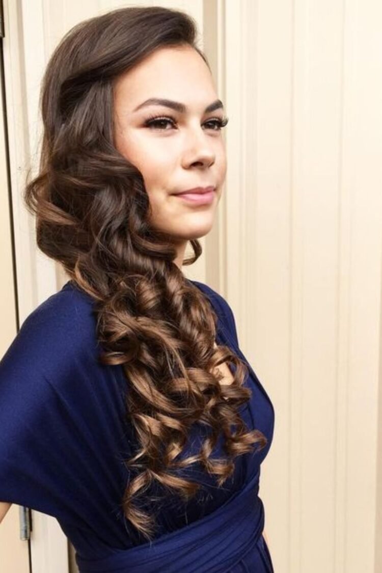 Side Swept Curls