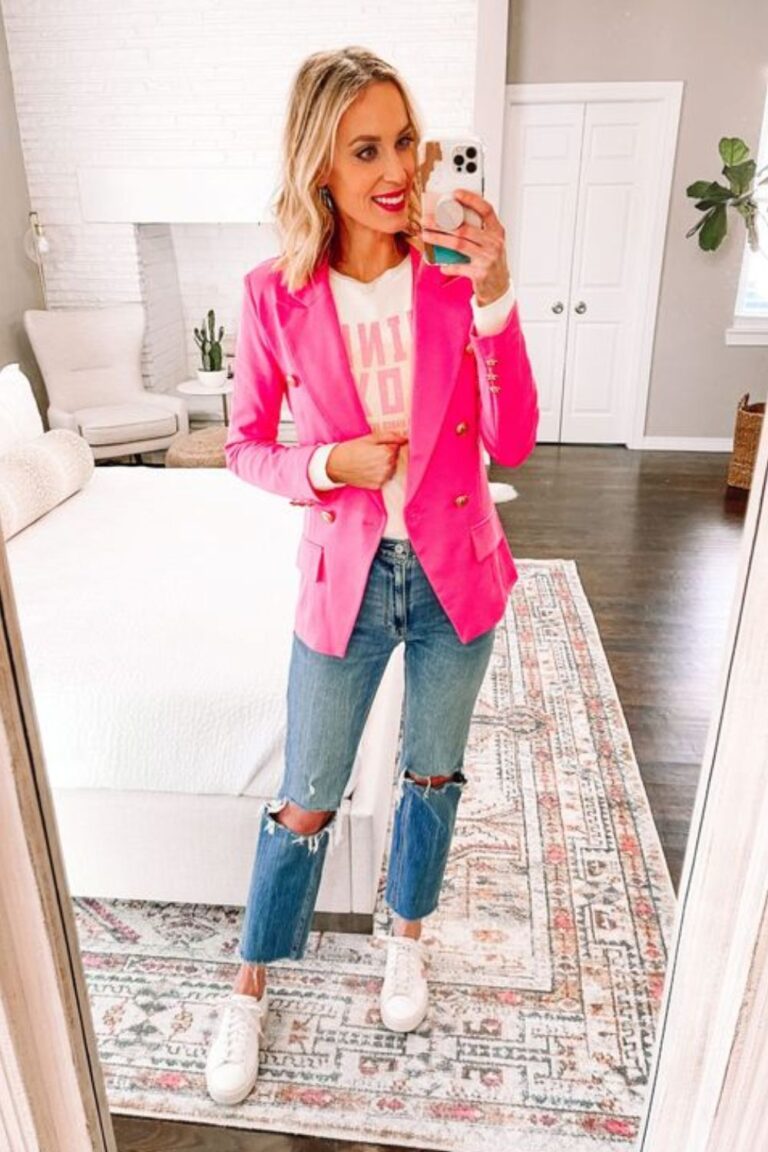 25 Chic Pink Blazer Outfit Ideas For Trendy Style