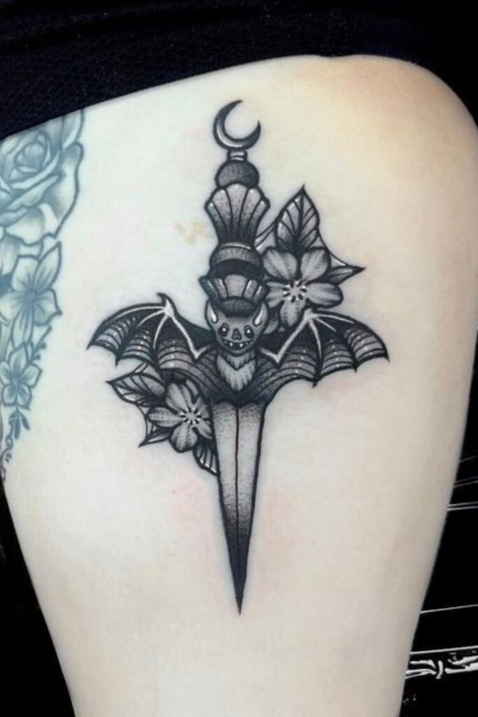 Bat with Dagger