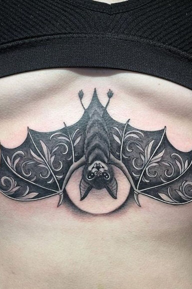 15 Bat Neck Tattoo Ideas For Dark Elegance