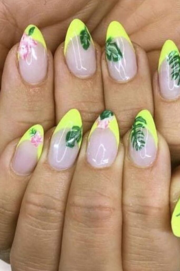 Tropical French Tips