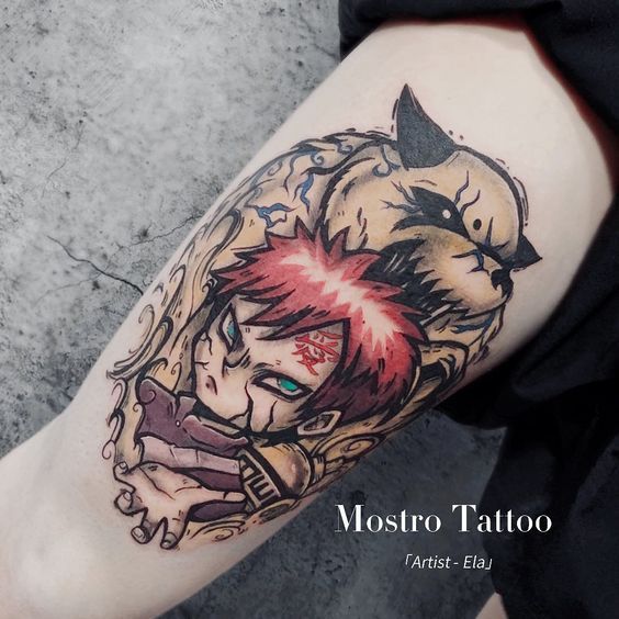 25 Gaara Tattoos for Naruto Fans in 2021 in 2023