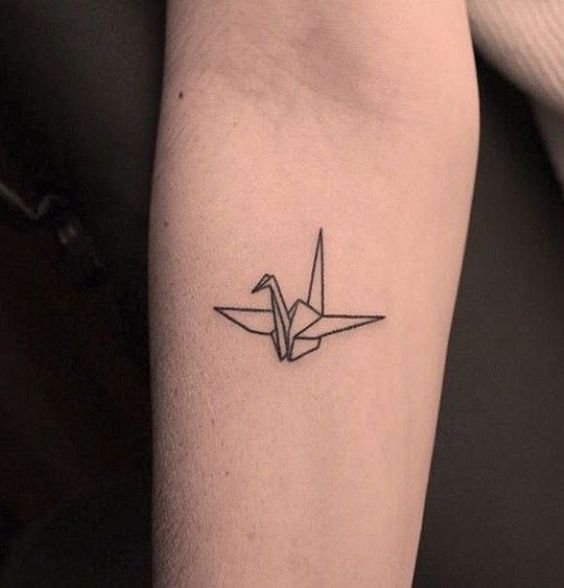 Origami Duck Tattoo