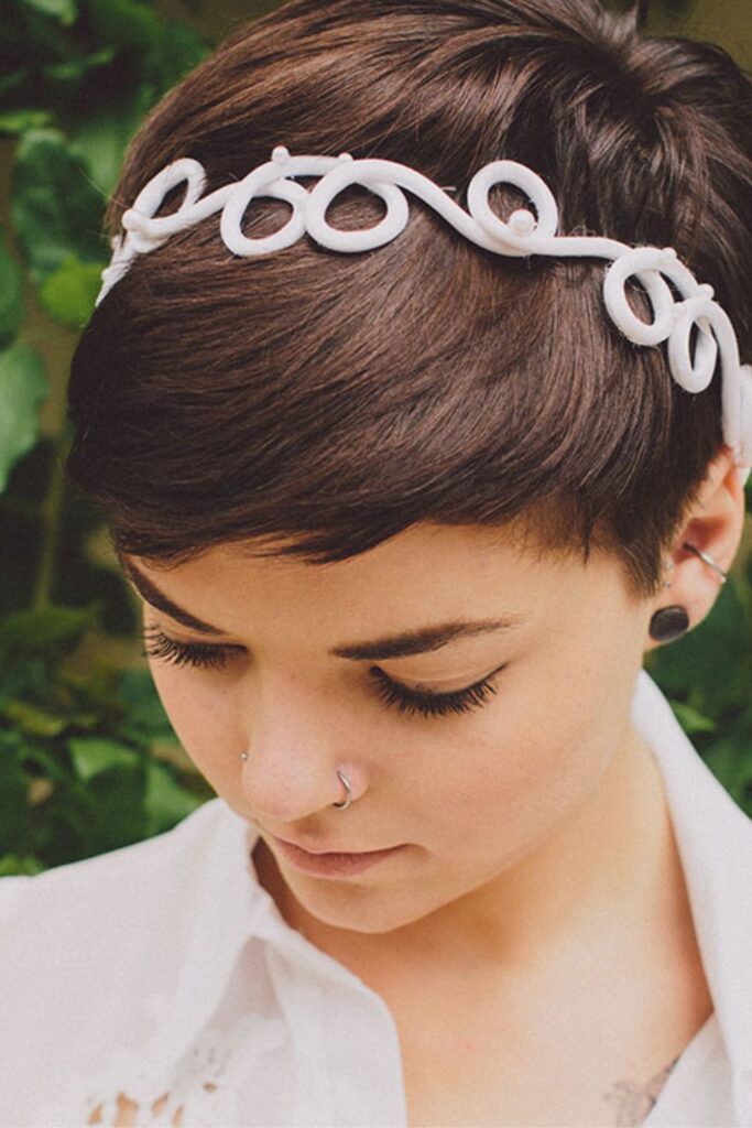 Pixie Cut with a Headband