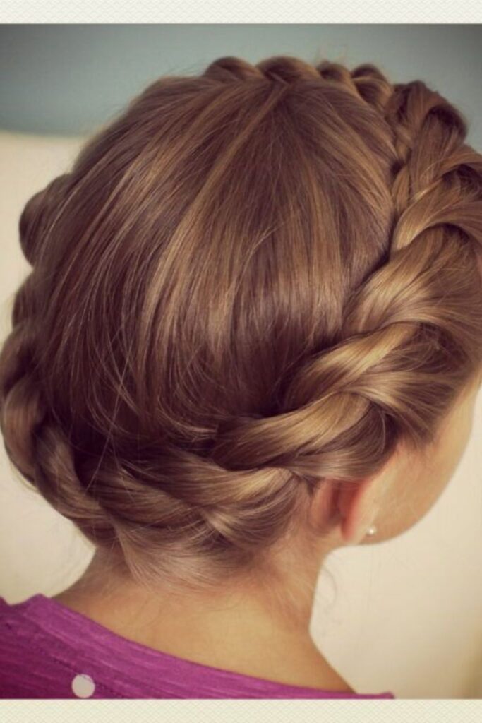 Twisted Crown Updo