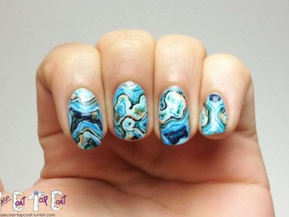 Agate Crystal Nails