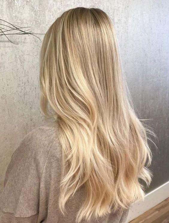 Buttery Blonde with Caramel Babylights