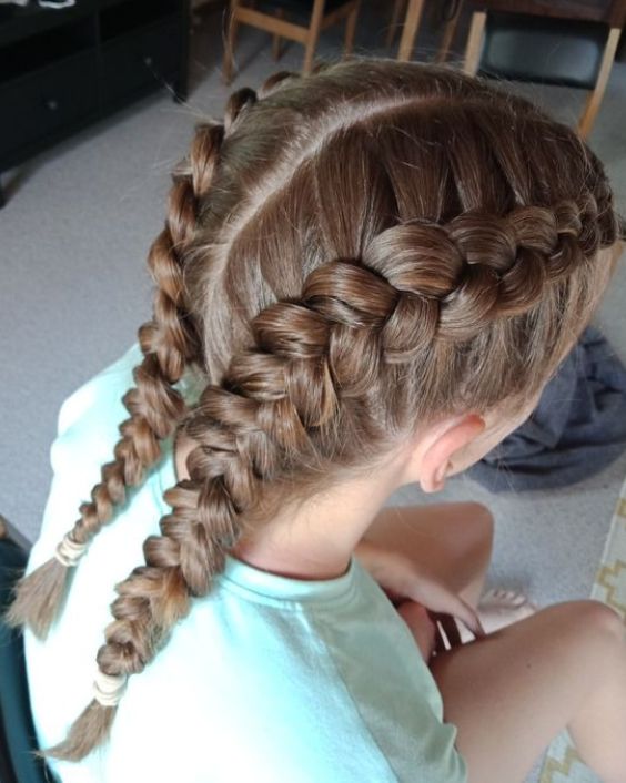 Cute Twin Dutch Braids