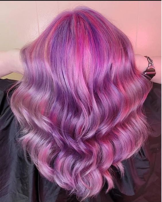 Lavender Base with Pink Highlights