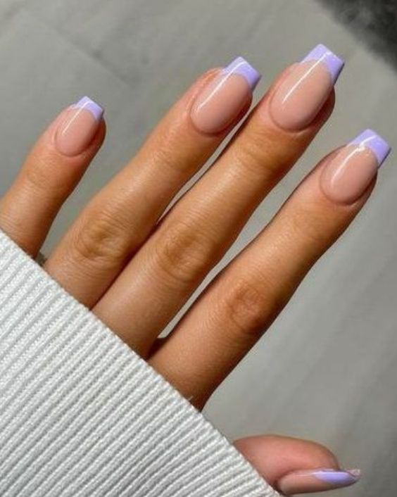 Lavender Quince French Tips