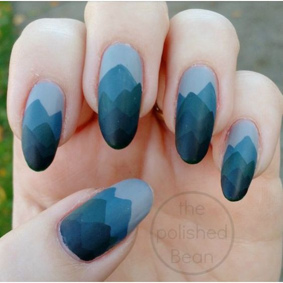 Mountain Mist Acrylic Nails