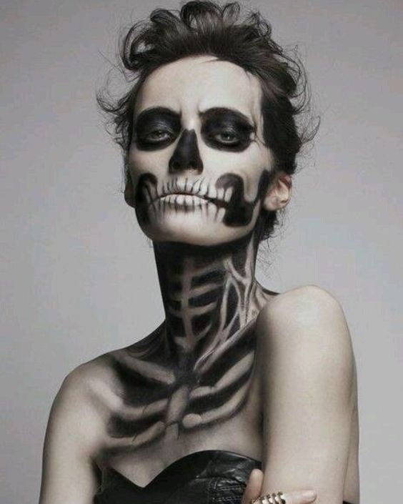 Artistic Skeleton Makeup