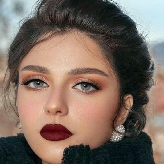 Bold Burgundy Lips