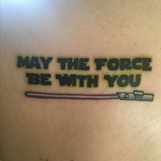 Lightsaber and Famous Quote