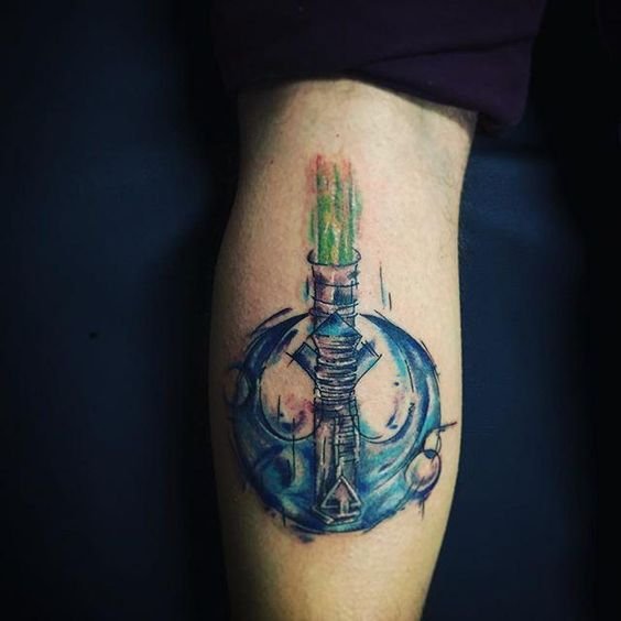 Lightsaber and Galactic Symbols