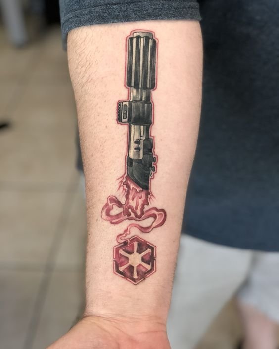 Lightsaber and Personal Droid