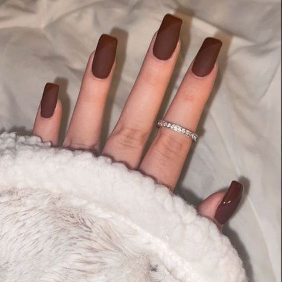 Matte Tapered Square Nails